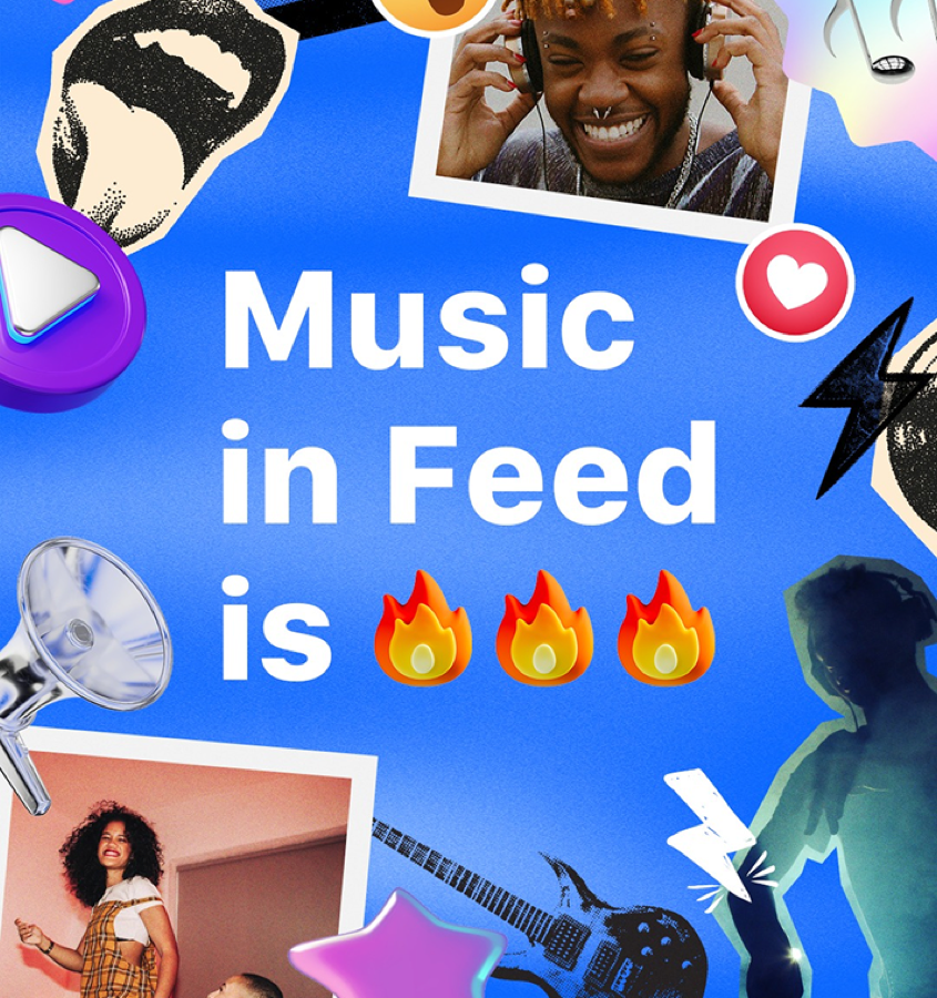 Music in Feed marketing