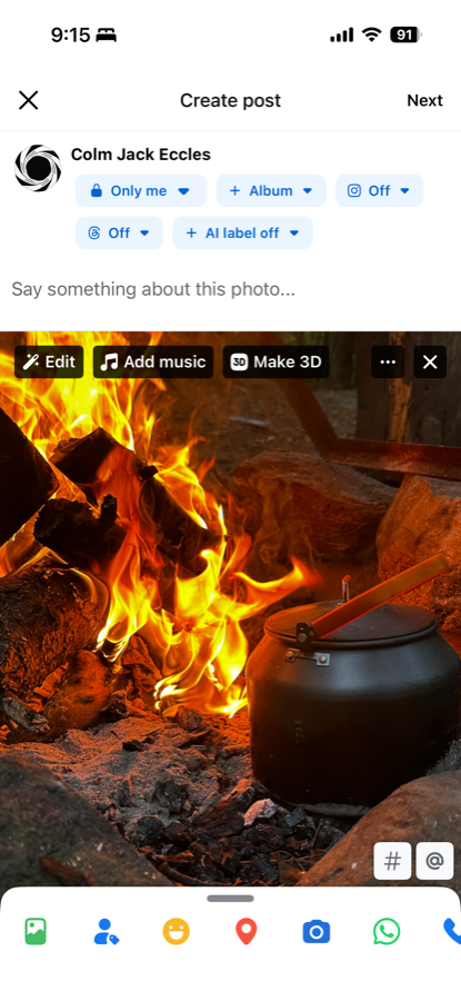 'Add music' chip test